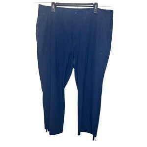 Eddie Bauer Stretch Ripstop Crop Pants Women's Size 16 Navy Blue Hiking